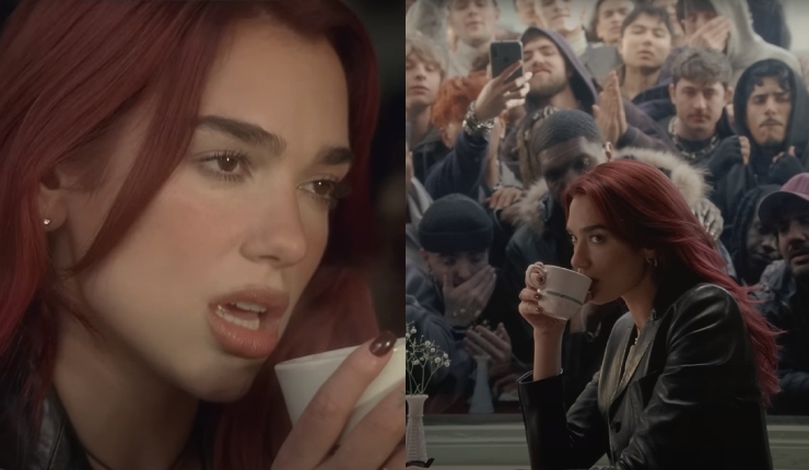 Dua Lipa luce impávida ante una horda de pretendientes en el video de 