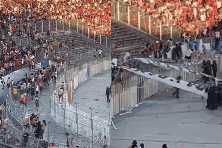 Partido entre Colo Colo y Huachipato fue suspendido tras incidentes en el sector norte del estadio