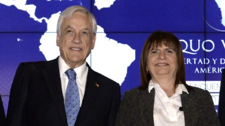 Bullrich lamenta muerte de Sebastián Piñera: 