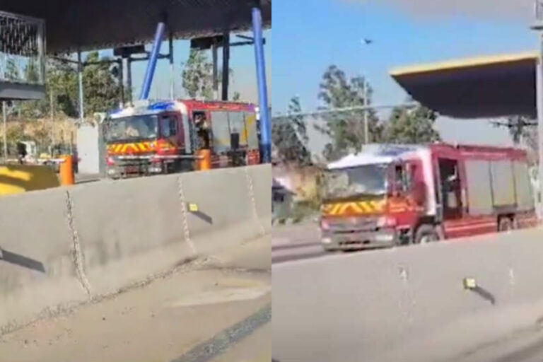 “No estamos jugando”: Bomberos debió romper barrera de peaje luego de que no los dejaran pasar durante incendios