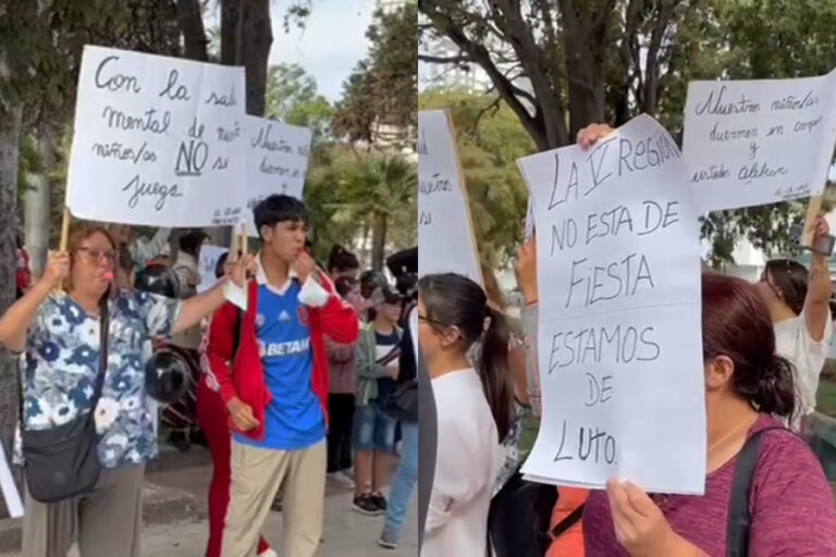 Grupo de vecinos se manifestó contra realización del Festival de Viña: 