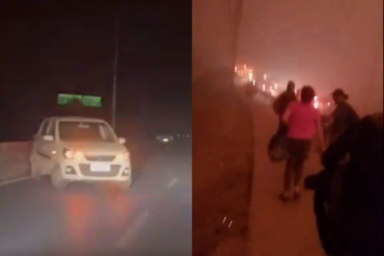 “Fue un infierno”: El testimonio de un conductor que dejó su auto para escapar a pie del avance de las llamas