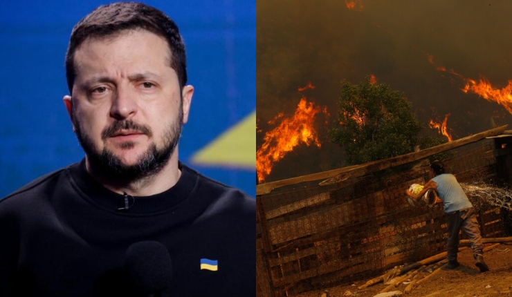 Las condolencias públicas de Zelensky a Boric por incendios en Chile: 