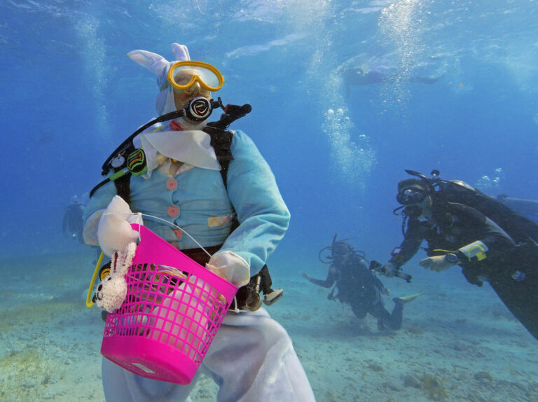 Semana Santa: Realizan búsqueda de huevos de pascua en las superficies del mar en Estados Unidos