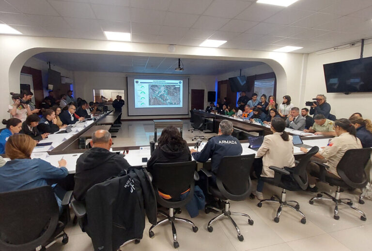 Gobierno convoca a Cogrid nacional ante incendio forestal que afecta a la región de Valparaíso