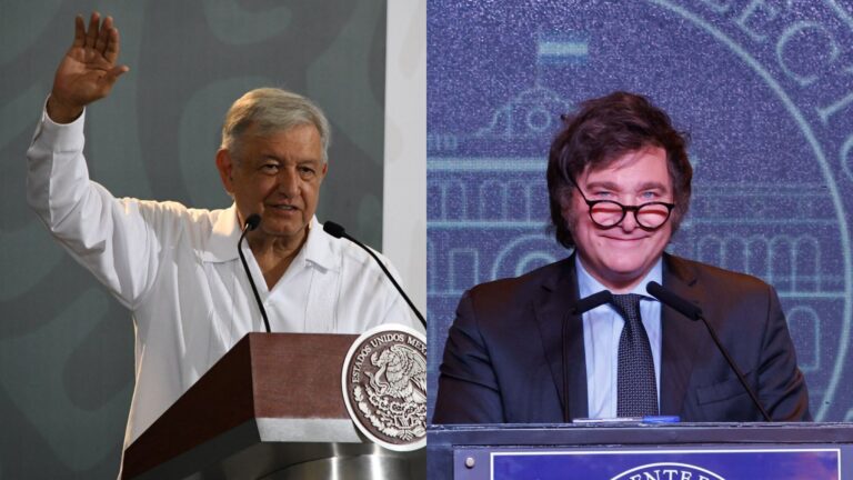 AMLO responde a Milei y respalda a Petro: 