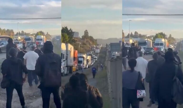 Manifestación interrumpe tráfico en ruta 68 hacia Valparaíso y genera congestión por casi media hora
