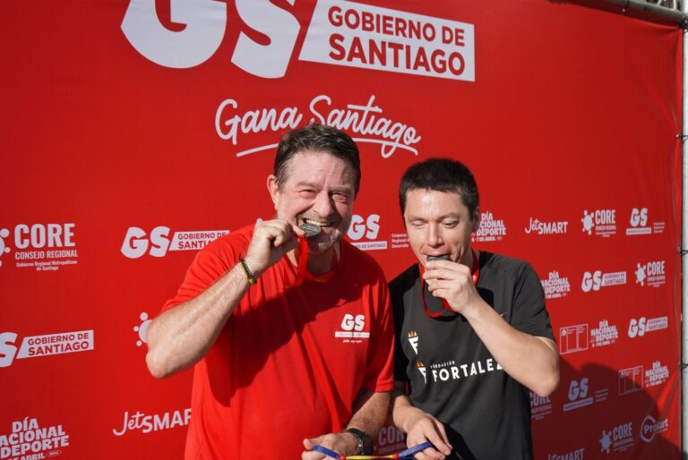 Orrego en la corrida Gana Santiago: 