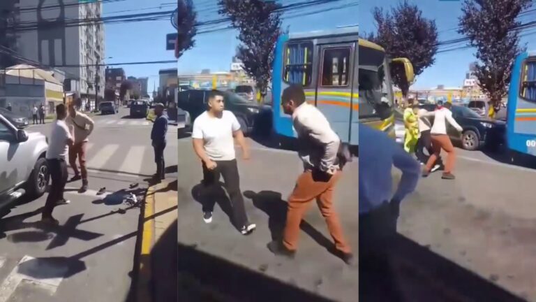 Choferes se van a los golpes en Concepción: Problema se habría originado por disputa de pasajeros