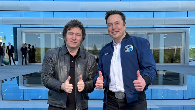 Javier Milei y Elon Musk se reunieron en fábrica de Tesla