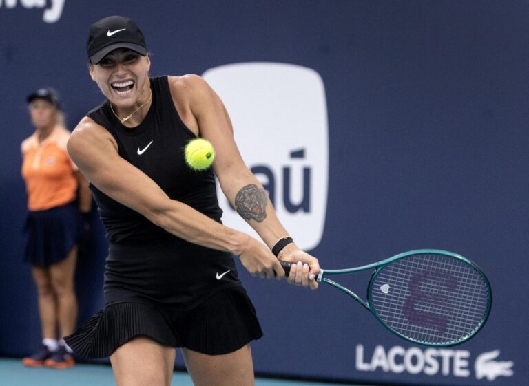 Tenista Aryna Sabalenka prefiere ver tenis masculino: 