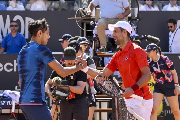 Djokovic alaba el gran trabajo de Alejandro Tabilo tras su victoria en Roma: 