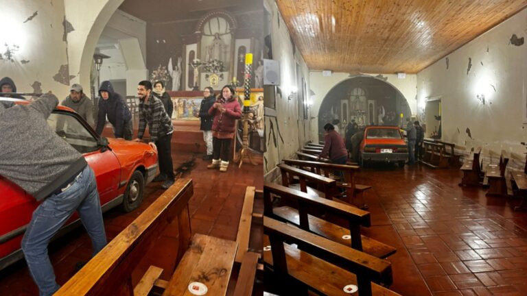 Hombre ingresó con automóvil a parroquia en San Vicente de Tagua Tagua: Pastor dice que tenía 