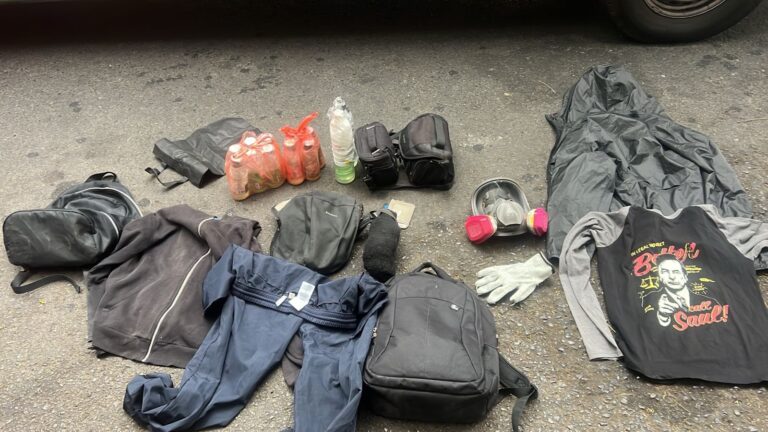 Hay 10 detenidos en inmediaciones de marcha por el Día de los Trabajadores: Sujetos portaban artefactos incendiarios