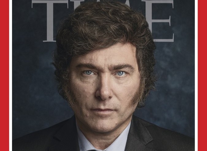 Milei llega a la portada de la revista Time: 