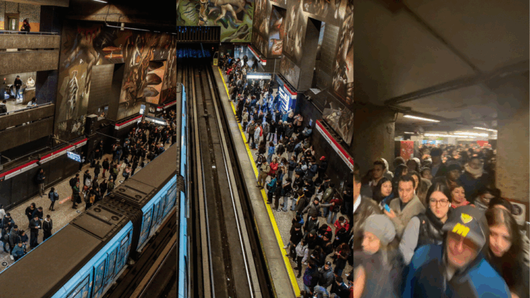La cronología de cómo la falla en el Metro de Santiago tensó la mañana de la capital