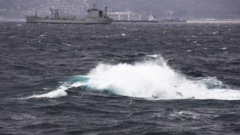 ¿Es cierto que los buques de la Armada abandonan el Molo de Abrigo en Valparaíso por el temporal?