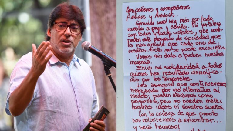 Daniel Jadue envía nuevo mensaje desde prisión preventiva: “Este proyecto de sociedad no se puede encarcelar”