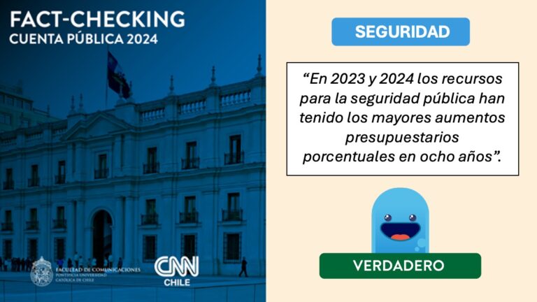 Factchecking UC-CNN Chile: ¿El gobierno de Gabriel Boric presentó el mayor presupuesto de seguridad en los últimos ocho años?