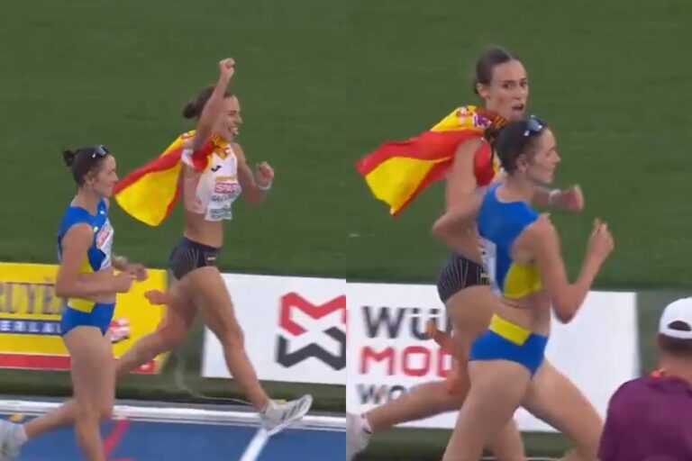 La sorpresa de una atleta española que celebró antes de tiempo y fue superada a último momento