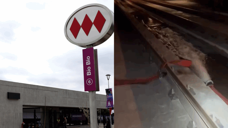 Estación Bío Bío del Metro estará cerrada este domingo mientras siguen trabajos de drenaje de agua