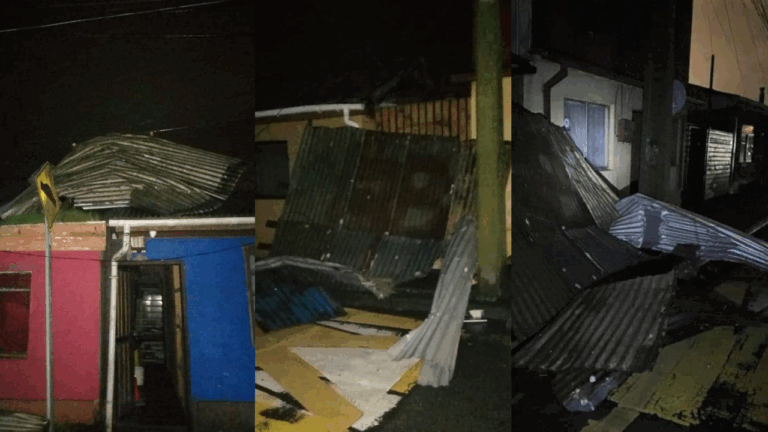Fuertes vientos causan estragos en Penco: Vecinos apuntan a tromba marina