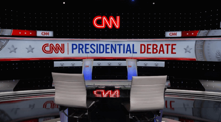 Así será el estudio que recibirá a Joe Biden y Donald Trump en el esperado debate de CNN por las elecciones en Estados Unidos