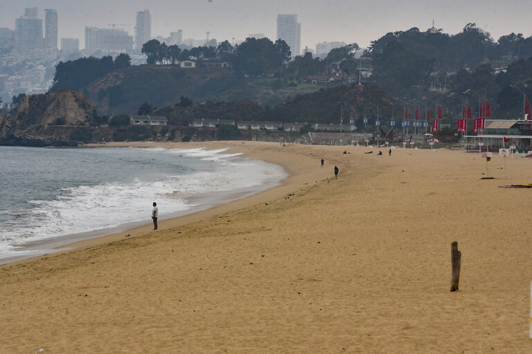 Intenso operativo en Viña del Mar: Buscan a niña que fue arrastrada por las olas en cercanías de Playa Las Salinas