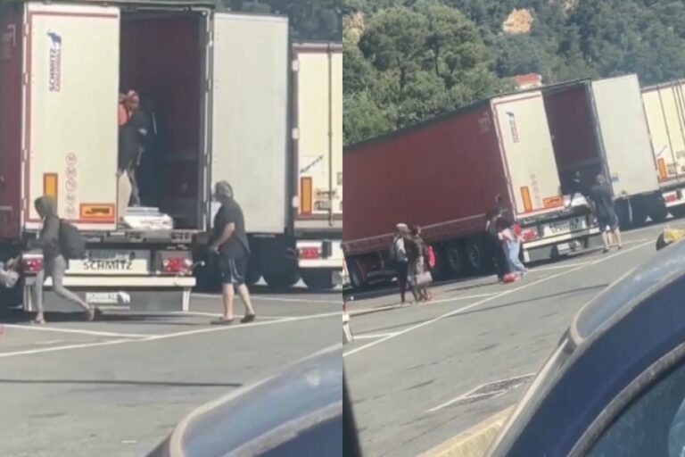 Conmoción en Italia por camionero que sacó a latigazos a un grupo de mujeres migrantes de su vehículo