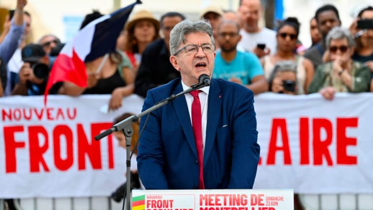 Jean-Luc Mélenchon, líder de la izquierda en Francia, asegura que el país 