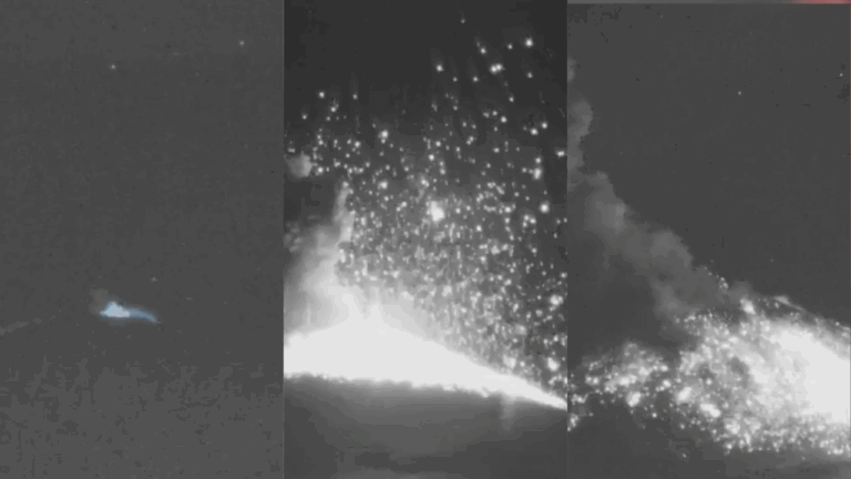 Captan explosión en volcán Villarica: Columna de gases superó los 600 metros de altura