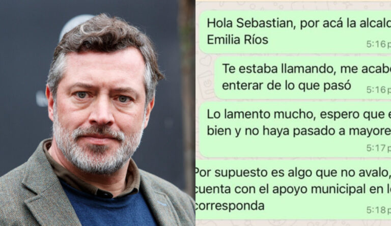 Emilia Ríos publica los mensajes que envió a Sichel luego que él asegurara que no le habló tras ser agredido