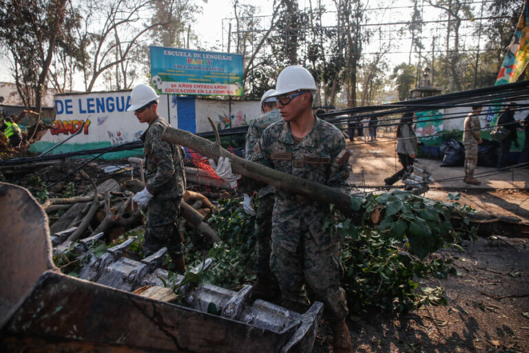 Ejército desempeñará labores de despeje de árboles y postes caídos en cuatro comunas de la Región Metropolitana
