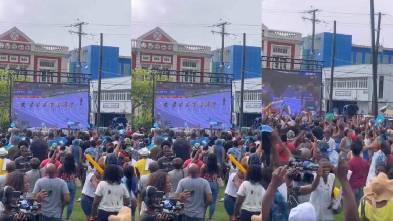 Santa Lucía celebró como nunca su primera medalla de oro en su historia gracias a Julien Alfred