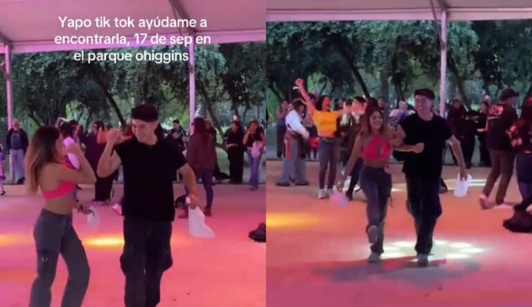 Bailaron cueca sin conocerse y se reencontraron gracias a Tik Tok: La historia de Vicente y Pascal en el Parque O'Higgins