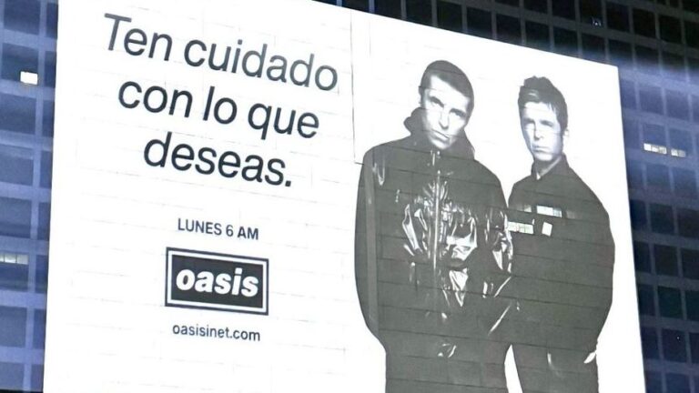 Gira mundial de Oasis estaría próxima a ser anunciada: Banda instaló misteriosos carteles en diversos países