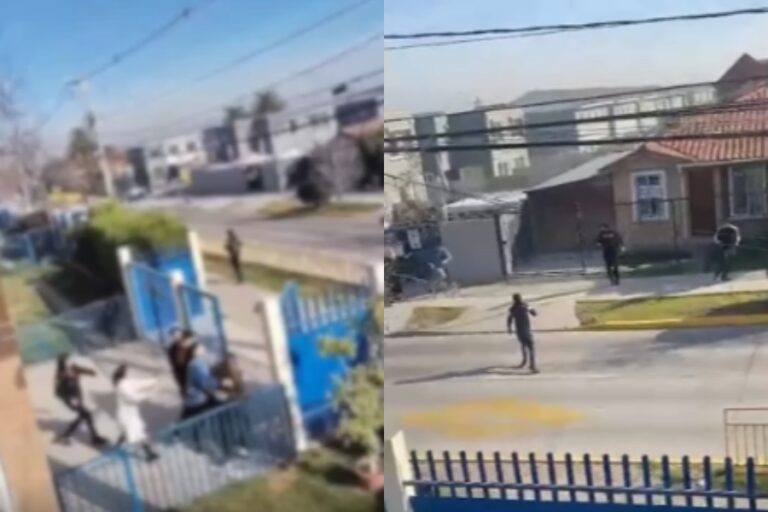 Brutal pelea afuera de colegio de Puente Alto deja al menos siete lesionados y personas detenidas