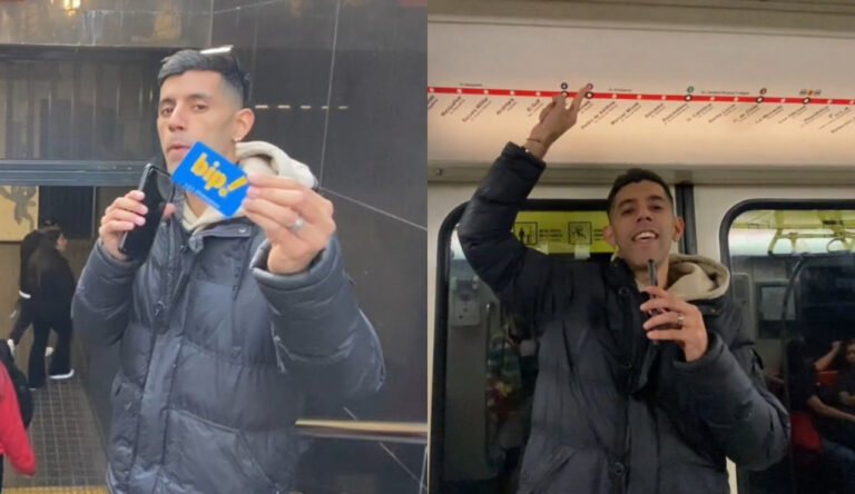 Youtuber venezolano destaca las comodidades del Metro de Santiago: 