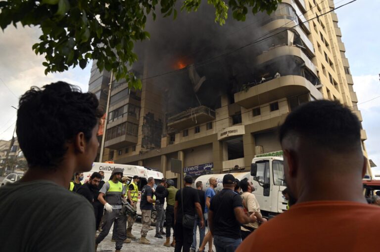 Ofensiva terrestre de Israel deja al menos 55 muertos en Líbano en su primer día