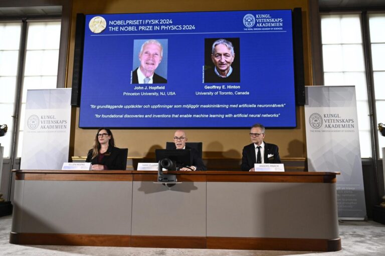 Nobel de Física es otorgado a John Hopfield y Geoffrey Hinton por su trabajo en inteligencia artificial