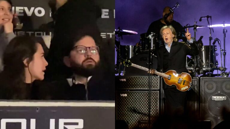 Presidente Gabriel Boric asistió a concierto de Paul McCartney en Chile y fue recibido entre aplausos