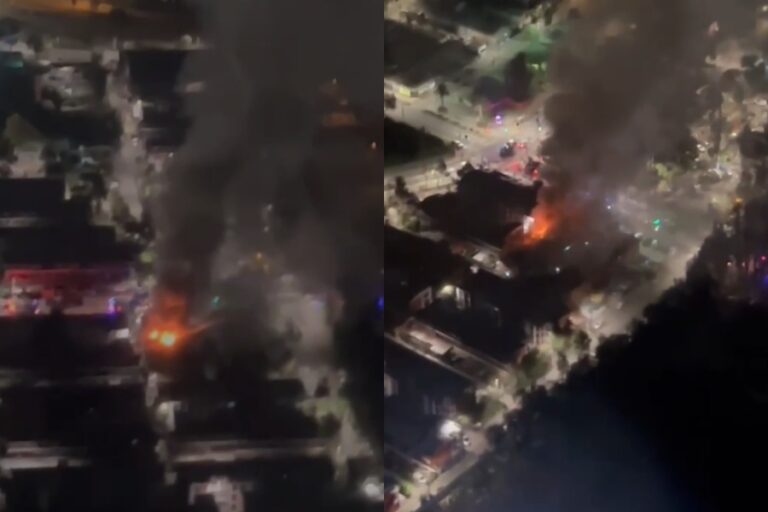 Habría amenazado con quemar el lugar: Detienen a sujeto tras provocar incendio en tres departamentos en La Florida
