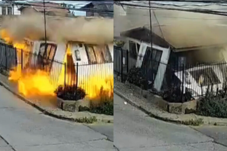 Video muestra impactante explosión de una casa en Viña del Mar: Vecinos lograron rescatar a adulta mayor