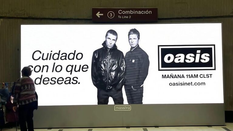 ¿Se viene concierto en Chile? Oasis adelanta fechas para Latinoamérica y sorprende con anuncio en el Metro de Santiago