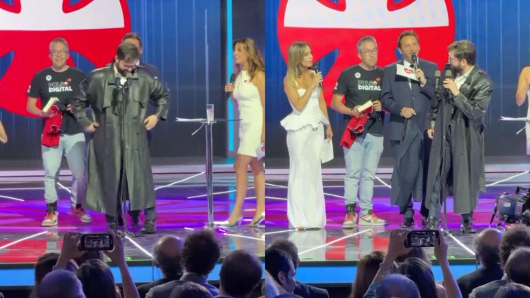 Presidente Boric se quedó con la icónica gabardina de Emmanuel tras participar de la 