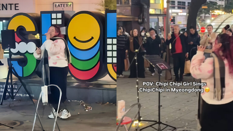 Christell causó sensación entre los coreanos cantando en vivo 