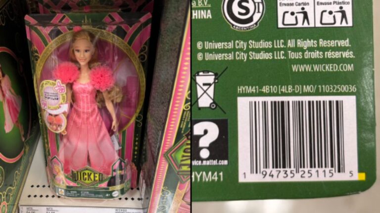 Error en el empaque de muñecas Mattel de 