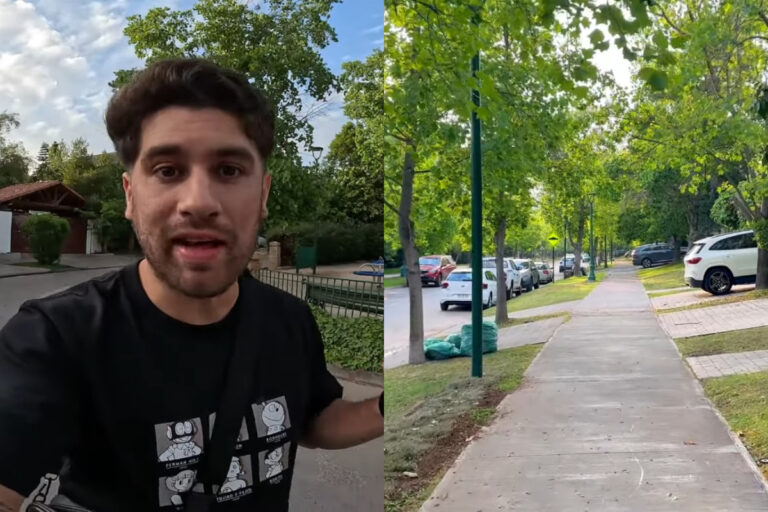 Argentino se sorprende con el barrio alto en Santiago: 