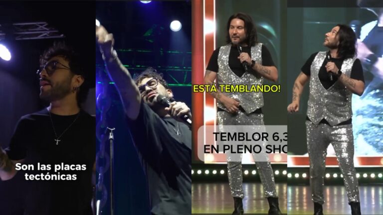 Fuerte sismo sacude Chile y sorprende a Edo Caroe y Felipe Avello en plena actuación: 
