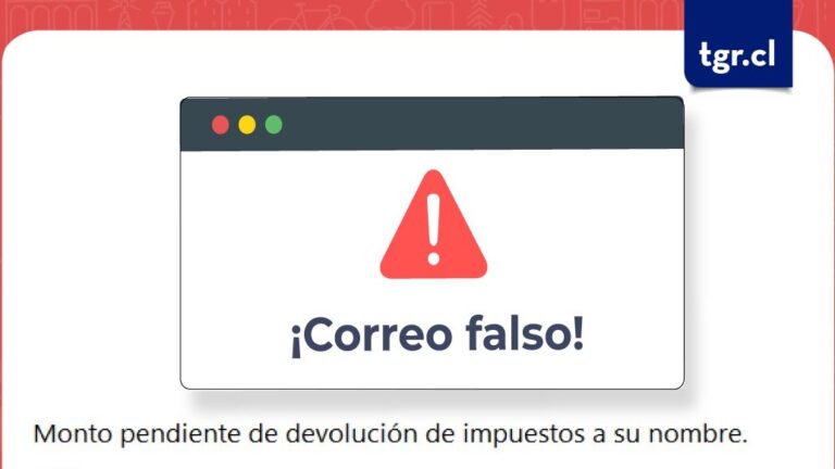 Tesorería advierte a usuarios por correo falso sobre 